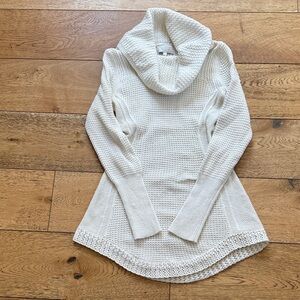Angel Of The North Cream Cowl Neck Sweater